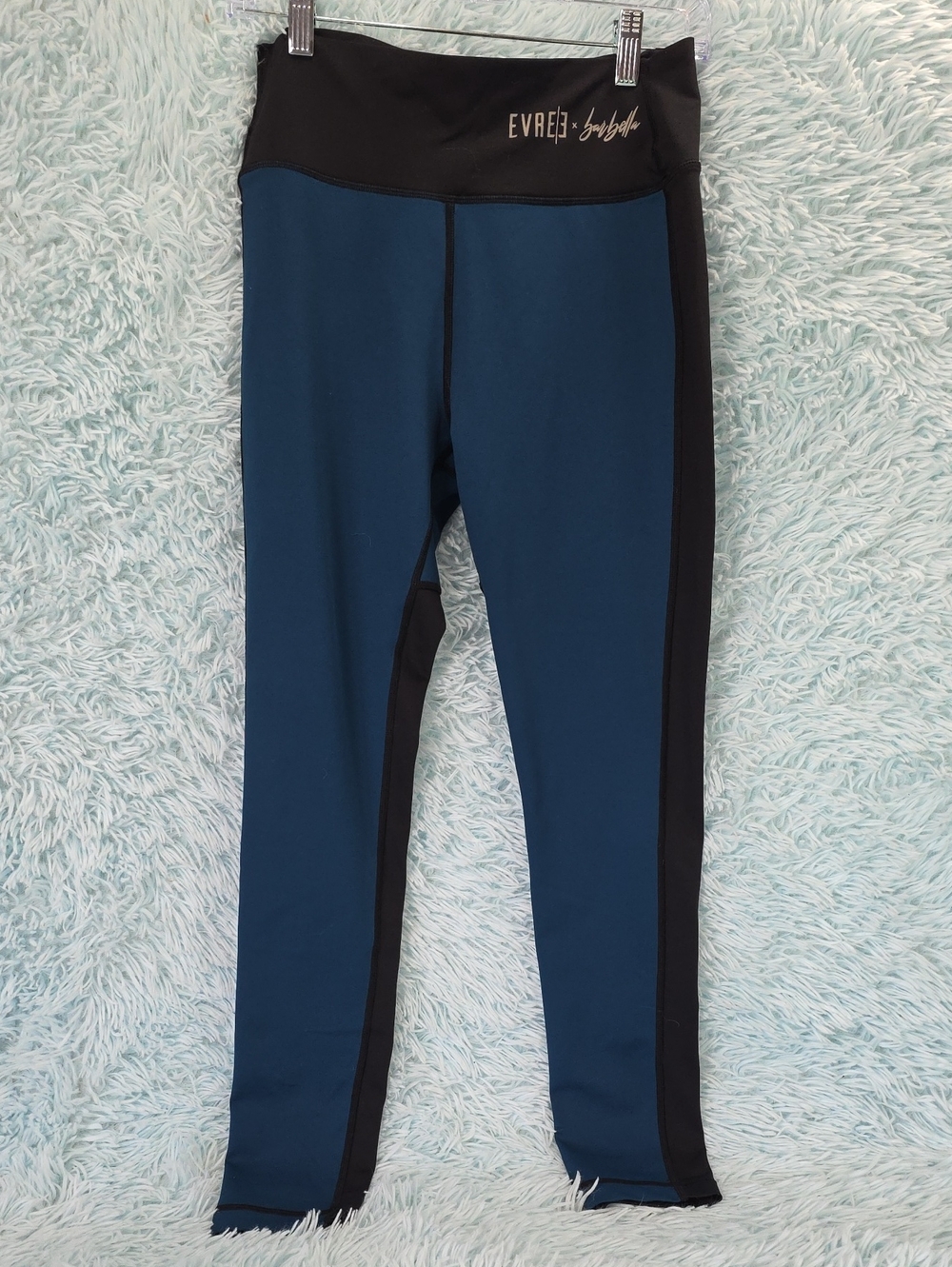 EVREE x Barbella Heart Booty High Rise Leggings Blue Black